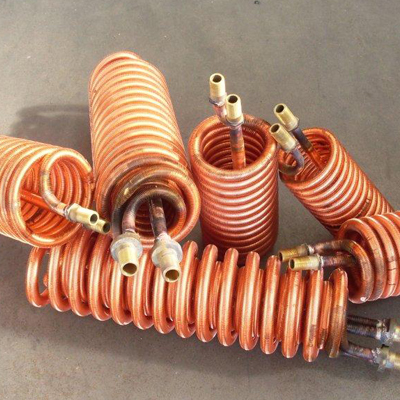 Coils copper finned